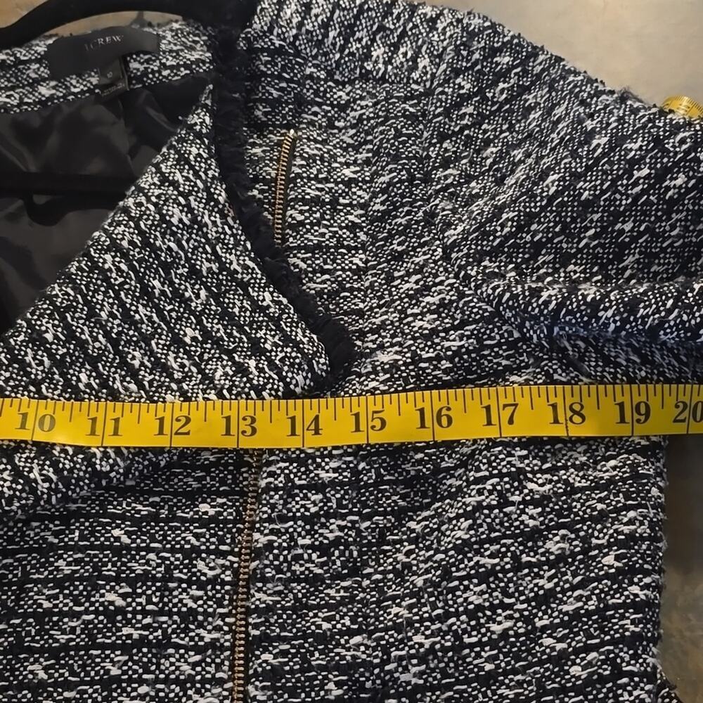 J. Crew Black and Gray Textured Blazer - Picture 7 of 8